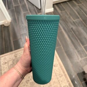 Textured Travel Tumbler in Teal - Home Accents